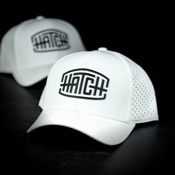 White Hatch 'Edge Logo' Hat