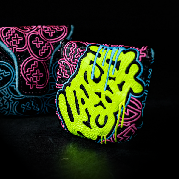 Neon Croc Runny Drip Logo Mallet Cover